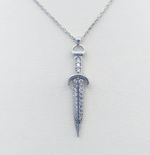 Load image into Gallery viewer, Dagger Necklace - Sterling Silver