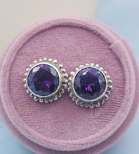 Load image into Gallery viewer, Faceted Amethyst Necklace &amp; Earring Set