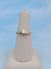 Load image into Gallery viewer, .40 Carat Diamond Engagement Ring - 18K Yellow Gold