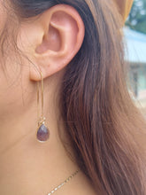 Load image into Gallery viewer, Amethyst Threader Earrings