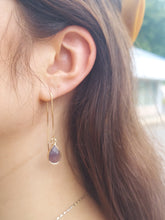 Load image into Gallery viewer, Amethyst Threader Earrings