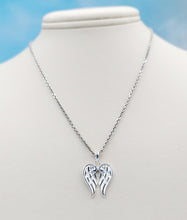 Load image into Gallery viewer, Double Angel Wings on 24 inch Cable Chain