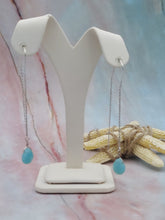 Load image into Gallery viewer, Amazonite Threaders - Sterling Silver