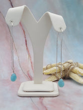 Load image into Gallery viewer, Amazonite Threaders - Sterling Silver