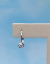 Load image into Gallery viewer, Bezel Leverback Earrings