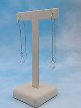 Load image into Gallery viewer, Moonstone Crystal Threaders - Sterling Silver