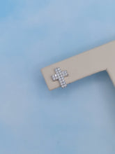 Load image into Gallery viewer, Pave Cross Post Earrings