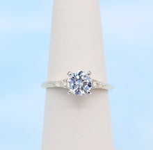 Load image into Gallery viewer, 1.07 Carat Round Engagement Ring - 14K Yellow Gold - One Of A Kind