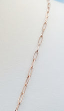Load image into Gallery viewer, Light Paperclip Link Necklace - 14K Rose Gold