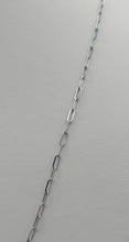 Load image into Gallery viewer, 24" Light Paperclip Link Necklace - 14K White Gold