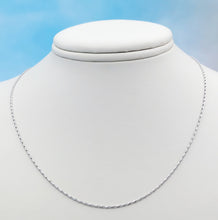 Load image into Gallery viewer, 16" Thin Weight White Gold Razza Chain - 14K