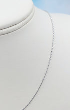 Load image into Gallery viewer, 16" Thin Weight White Gold Razza Chain - 14K