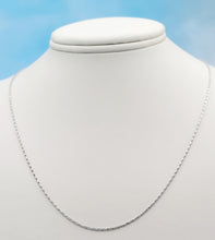 Load image into Gallery viewer, 20" Thin White Gold Razza Chain - 14K