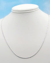 Load image into Gallery viewer, 18” Medium Weight White Gold Razza Chain - 14K