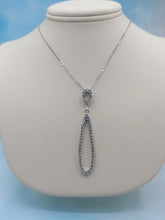 Load image into Gallery viewer, Fancy Elongated Pendant &amp; Chain - Sterling Silver