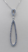 Load image into Gallery viewer, Fancy Elongated Pendant &amp; Chain - Sterling Silver
