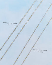 Load image into Gallery viewer, 20" Thin Two Tone Gold Razza Chain - 14K