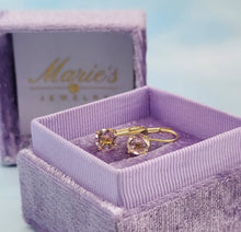 Load image into Gallery viewer, Morganite Leverback Earrings - Custom Marie's Design