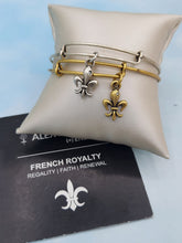 Load image into Gallery viewer, Fleur De Lis "French Loyalty" Charm Bangle II Bangle Bracelet - Alex and Ani