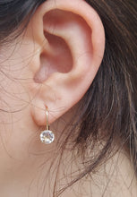 Load image into Gallery viewer, Morganite Leverback Earrings - Custom Marie's Design
