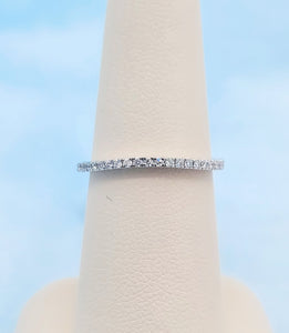 Lab Emerald Cut Diamond Antique Style Engagement Ring & Matching Wedding band - 14K White Gold