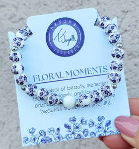 Purple Floral Moments Bracelet - TJazelle