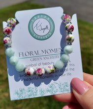 Load image into Gallery viewer, Green Angelite Orchid Floral Moments Bracelet - TJazelle