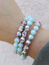 Load image into Gallery viewer, Green Angelite Orchid Floral Moments Bracelet - TJazelle