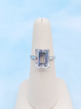Load image into Gallery viewer, Titanium Quartz "Life Of The Party" Ring - 14K White Gold - Marie's Custom One Of A Kind Design