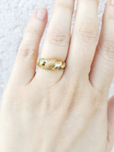 Load image into Gallery viewer, Gold Dome "Croissant" Ring - 14K Yellow Gold - Estate Piece