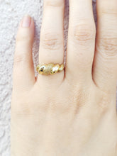Load image into Gallery viewer, Gold Dome "Croissant" Ring - 14K Yellow Gold - Estate Piece