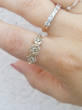 Load image into Gallery viewer, Chocolate Brown Diamond Past, Present &amp; Future Cluster Ring - 10K Yellow Gold