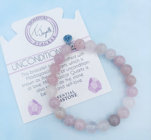 "Unconditional Love" Madagascar Quartz Stacker Bracelet - TJazelle