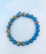 Load image into Gallery viewer, &quot;Good Vibrations&quot; Ocean Jasper Stacker Bracelet - TJazelle