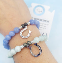 Load image into Gallery viewer, Lucky Horseshoe CZ Charm Bracelet - TJazelle