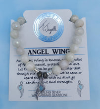 Load image into Gallery viewer, Angel Blessings Larimar Charm Bracelet - TJazelle