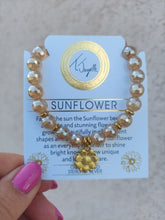 Load image into Gallery viewer, Sunflower Gold Charm Bracelet - TJazelle