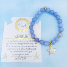 Load image into Gallery viewer, Starfish Gold Plated Charm Bracelet - TJazelle