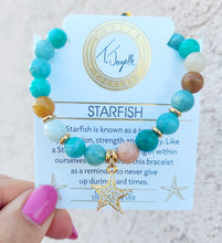 Load image into Gallery viewer, Starfish Gold Plated Charm Bracelet - TJazelle