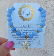 Load image into Gallery viewer, Starfish Gold Plated Charm Bracelet - TJazelle