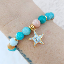 Load image into Gallery viewer, Starfish Gold Plated Charm Bracelet - TJazelle