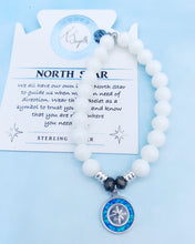 Load image into Gallery viewer, Limited Edition North Star Silver Charm Bracelet - TJazelle
