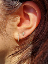 Load image into Gallery viewer, Glittering Petite Kite Diamond Stud Earrings - 14K