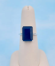 Load image into Gallery viewer, Black Onyx Emerald-Cut Ring - Sterling Silver