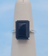 Load image into Gallery viewer, Black Onyx Emerald-Cut Ring - Sterling Silver