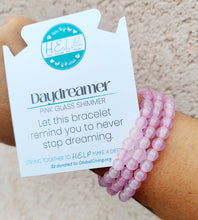 Load image into Gallery viewer, Daydreamer Stacker with Pink Glass Shimmer - TJazelle HELP Collection
