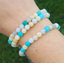 Load image into Gallery viewer, Be Electric Stacker with Green Yellow Jade -  TJazelle HELP Collection