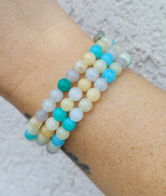 Load image into Gallery viewer, Be Electric Stacker with Green Yellow Jade -  TJazelle HELP Collection
