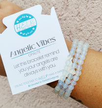 Load image into Gallery viewer, Angelic Vibes Stacker with Opalite - TJazelle HELP Collection