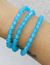 Load image into Gallery viewer, Sea the Beauty Stacker with Blue Glass Shimmer -TJazelle HELP Collection